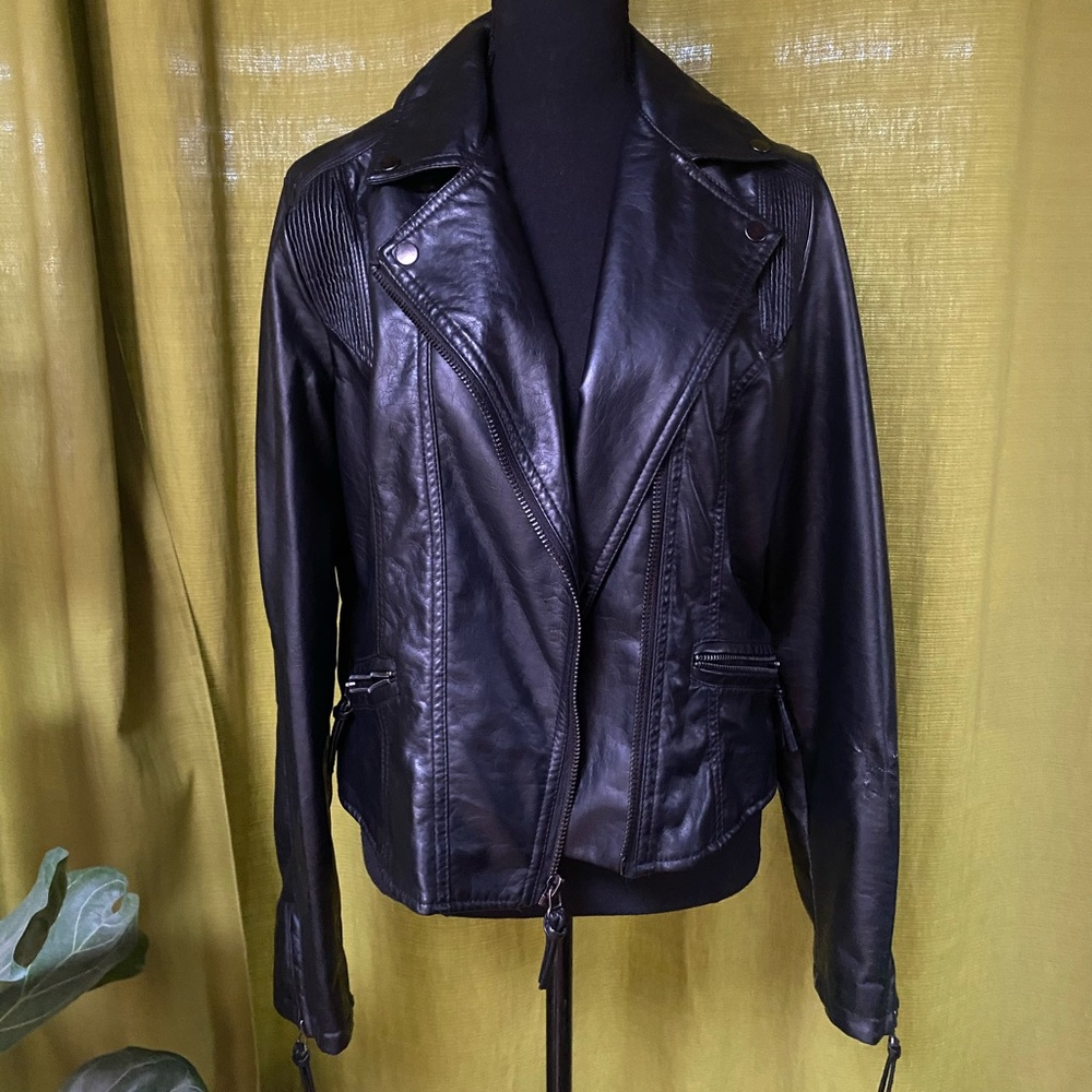 Material Girl Pleather Moto Jacket